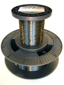 Carbon strips spooled in long lengths on bobbins