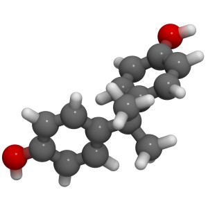 Bisphenol A (BPA) molecule